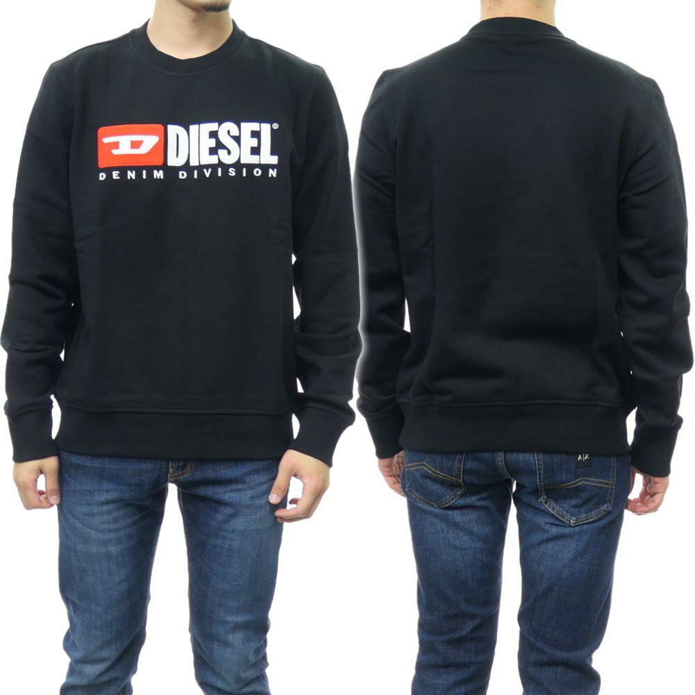 DIESEL ディーゼル メンズトレーナー A03758 0BAWT / S-GINN-DIV ブラック