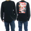 DIESEL ディーゼル メンズクルーネックロングTシャツ A11259 0JYYF / T-CRANE-LS-POFF ブラック