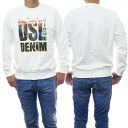 DIESEL ディーゼル メンズトレーナー A11075 0JFAV / S-GINN-L3 ホワイト