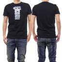 DIESEL ディーゼル メンズクルーネックTシャツ A12496-0GRAI / T-DIEGOR-K68 ブラック /2024春夏新作