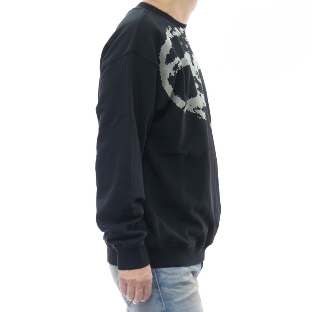 DIESEL ディーゼル メンズトレーナー A13051 0DQAK / S-BOXT-N5 ブラック 2025秋冬新作