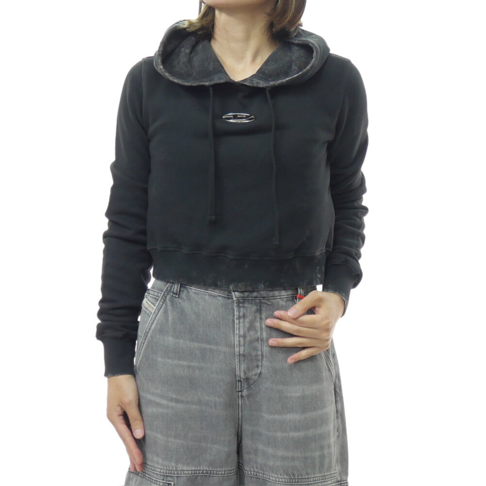 Rakuten - DIESEL ディーゼル レディースプルオーバーパーカー A14492 0IPAC / F-SLIMMY-HOOD-P-FEL ブラック