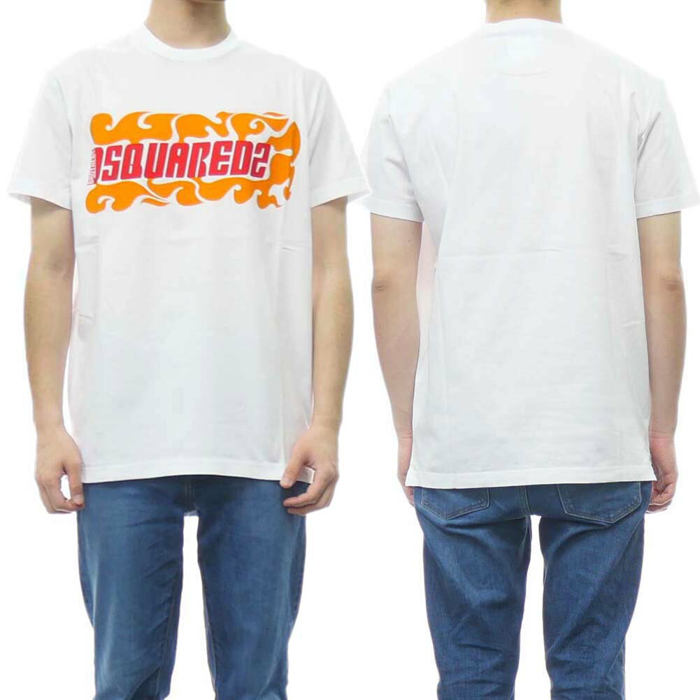 樂天商城 - DSQUARED2 ディースクエアード メンズ クルーネックTシャツ S71GD1172 S22427 ホワイト