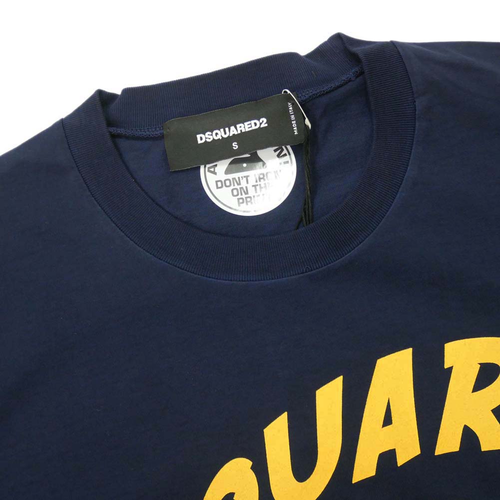 DSQUARED2 ディースクエアード メンズ クルーネックTシャツ S71GD1151 S22427 ネイビー