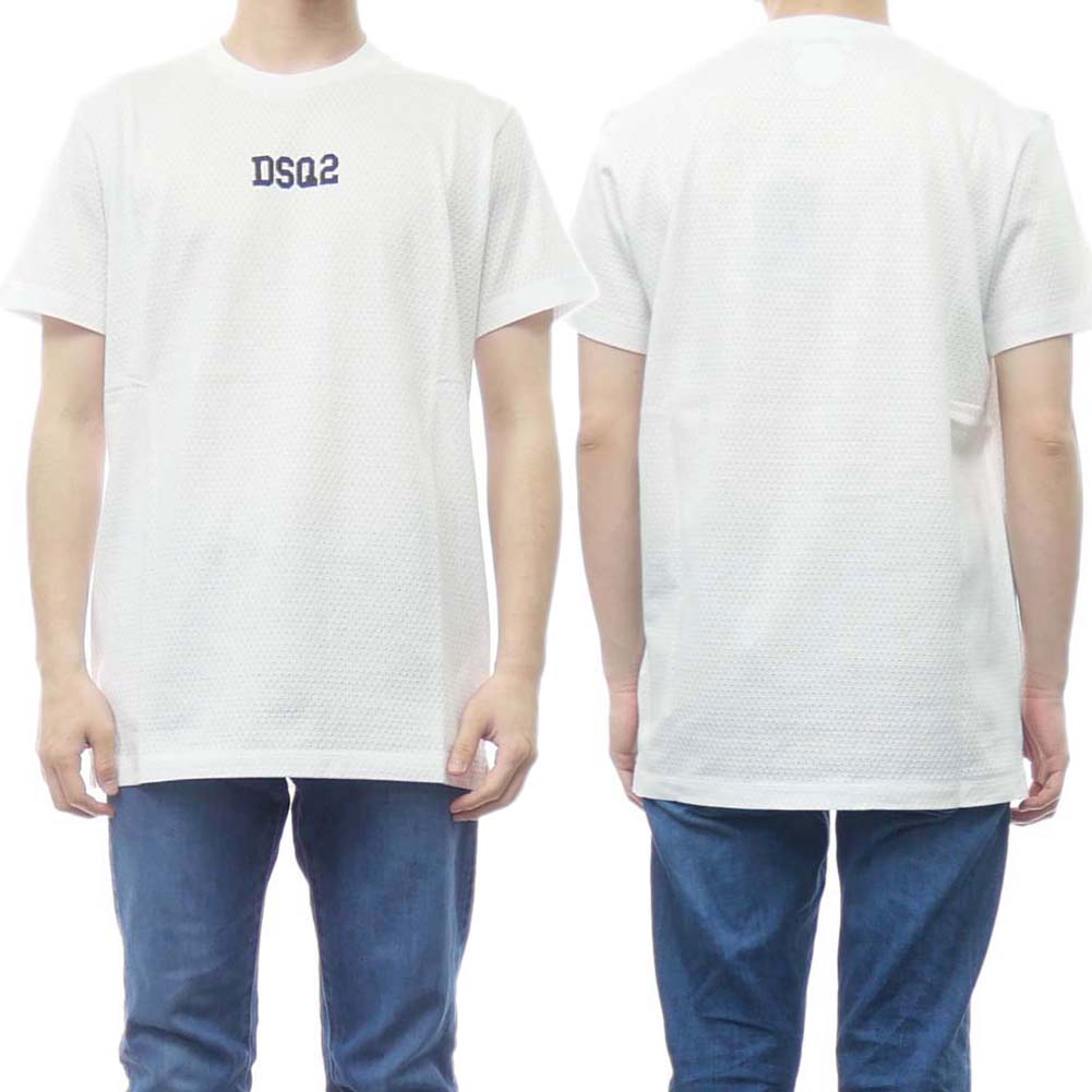 樂天商城 - DSQUARED2 ディースクエアード メンズ クルーネックTシャツ S71GD1168 S23847 ホワイト
