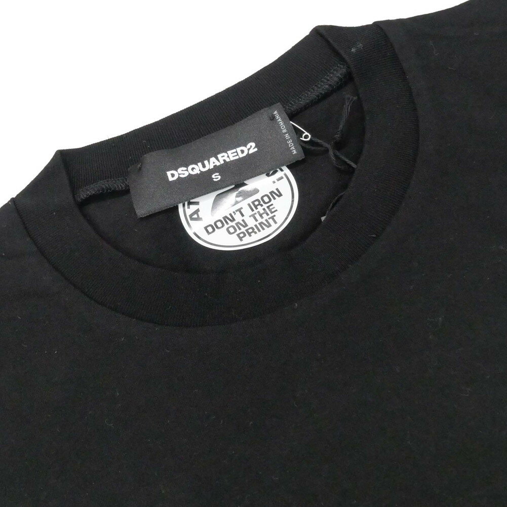 DSQUARED2 ディースクエアード メンズ クルーネックTシャツ S71GD1253 S23009 ブラック