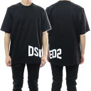 DSQUARED2 ディースクエアード メンズクルーネックTシャツ S74GD1090 S23009 ブラック