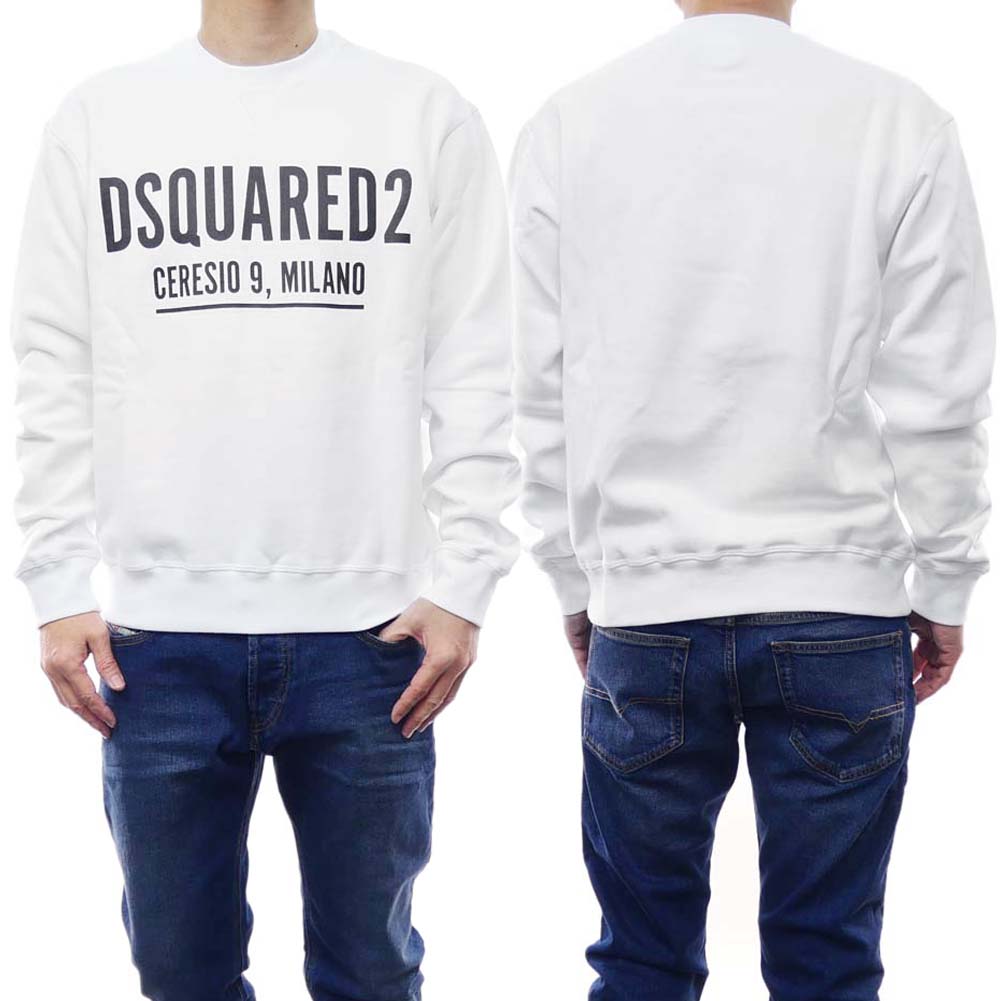 DSQUARED2 ディースクエアード メンズトレーナー S71GU0448 S25516 ホワイト