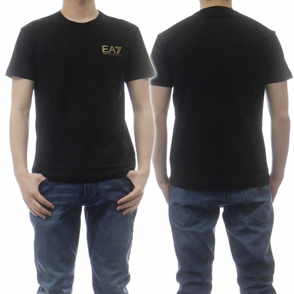 エンポリオ・アルマーニ EMPORIO ARMANI EA7 エンポリオアルマーニ メンズクルーネックTシャツ 3KPT85 PJM9Z ブラック