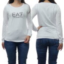 EMPORIO ARMANI エンポリオアルマーニ EA7 レディースクルーネックロングTシャツ 6LTT26 TJDZZ ホワイト