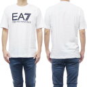 EMPORIO ARMANI エンポリオアルマーニ EA7 メンズクルーネックTシャツ 3RUT02 PJ02Z ホワイト×ブラック