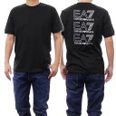 アルマーニ 服 メンズ EMPORIO ARMANI エンポリオアルマーニ EA7 メンズクルーネックTシャツ 3DUT02 PJTJZ ブラック /2024春夏新作