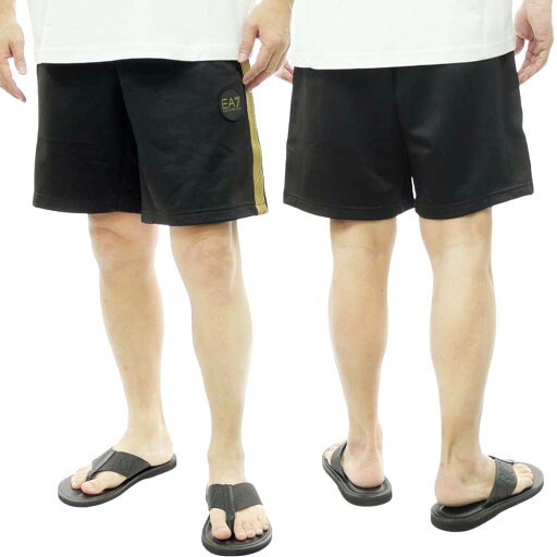 EMPORIO ARMANI エンポリオアルマーニ EA7 メンズ ショートパンツ 3DP567 PJMTZ ブラック EMPORIO ARMANI エンポリオアルマーニ EA7 メンズ ショートパンツ 3DP567 PJMTZ ブラック