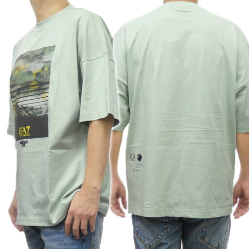 EMPORIO ARMANI エンポリオアルマーニ EA7 メンズクルーネックTシャツ 7M000081 AF12874 グリーン EMPORIO ARMANI エンポリオアルマーニ EA7 メンズクルーネックTシャツ 7M000081 AF12874 グリーン