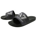 EMPORIO ARMANI エンポリオアルマーニ EA7 メンズシャワーサンダル 7X000108 AF15118 ブラック×カモフラージュ柄