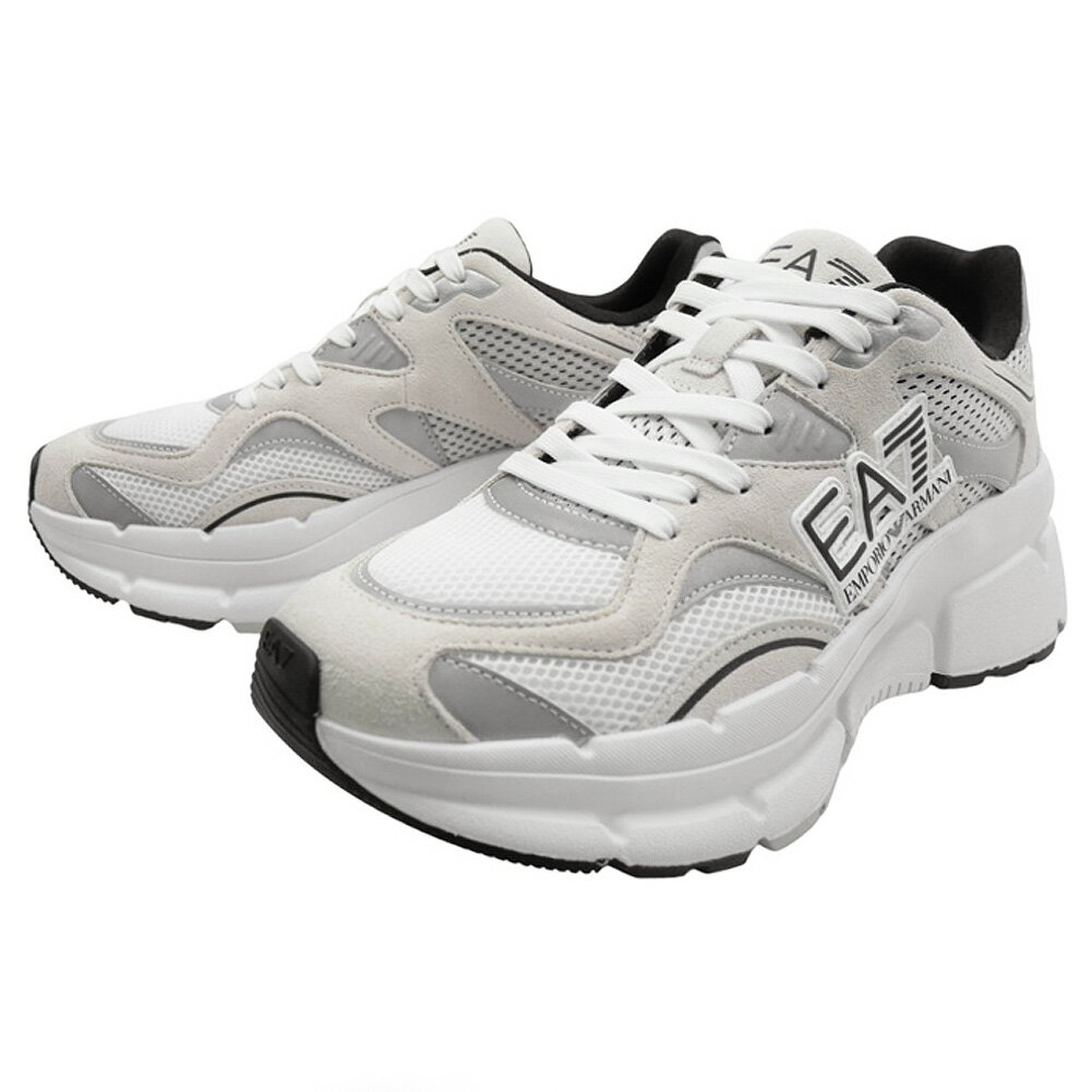 乐天商城 - EMPORIO ARMANI エンポリオアルマーニ EA7 メンズローカットスニーカー X8X237 XK425 ホワイト