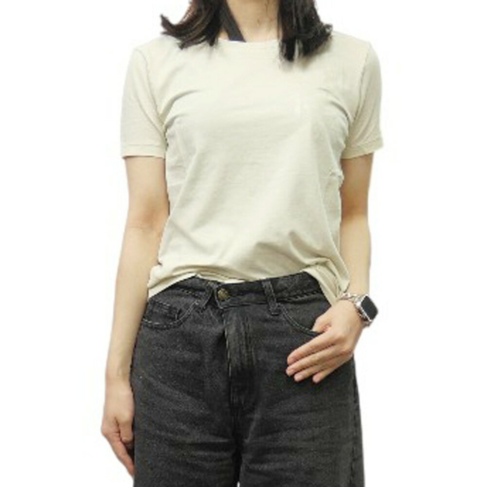 乐天商城 - EMPORIO ARMANI エンポリオアルマーニ EA7 レディースクルーネックTシャツ 7W000133 AF10373 ベージュ