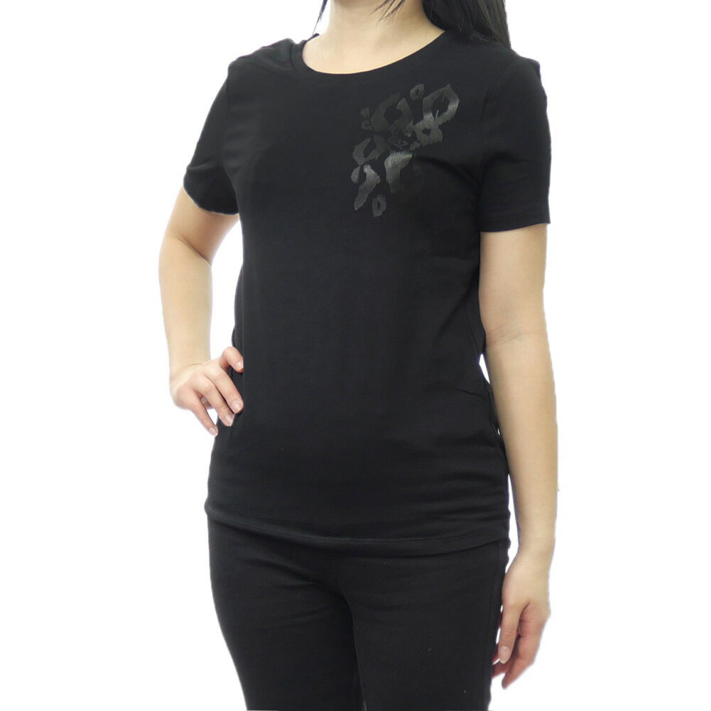 Rakuten - EMPORIO ARMANI エンポリオアルマーニ EA7 レディースクルーネックTシャツ 7W000133 AF10373 ブラック