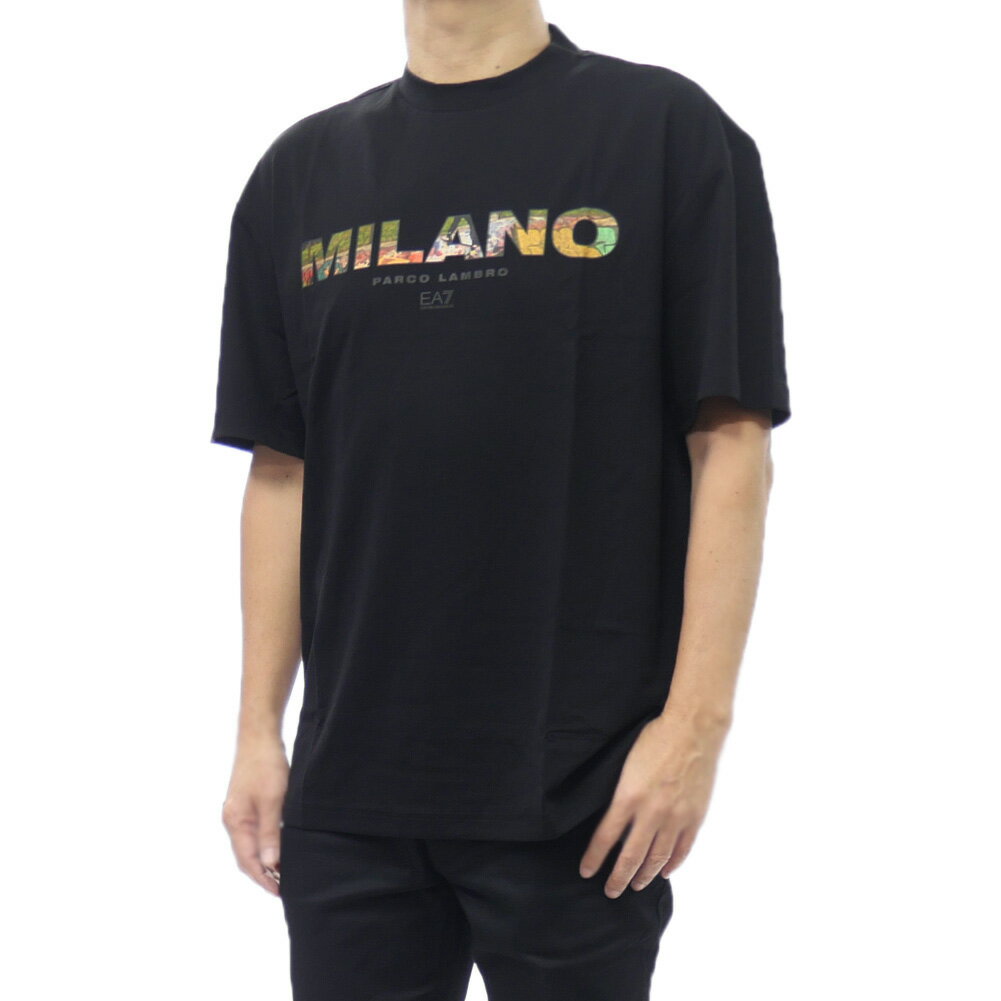 樂天商城 - EMPORIO ARMANI エンポリオアルマーニ EA7 メンズクルーネックTシャツ 7M000768 AF16724 ブラック