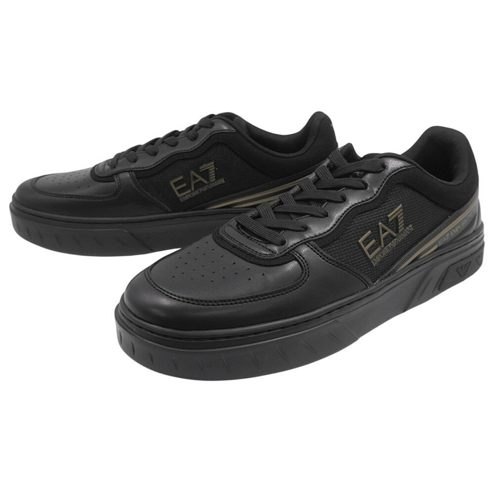 乐天商城 - EMPORIO ARMANI エンポリオアルマーニ EA7 メンズローカットスニーカー 7X000338 AF18614 ブラック