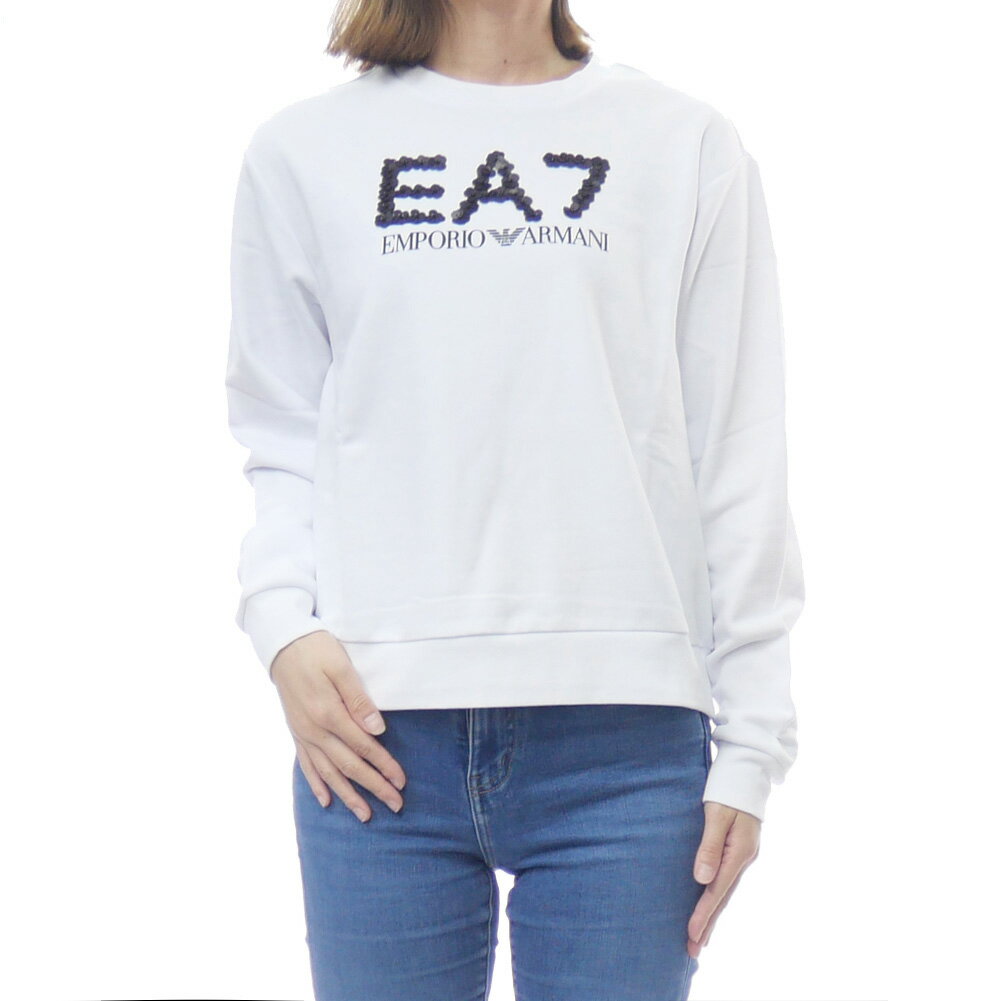 乐天商城 - EMPORIO ARMANI エンポリオアルマーニ EA7 レディーストレーナー 7W000542 AF16442 ホワイト