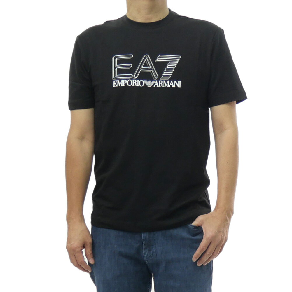 Rakuten - EMPORIO ARMANI エンポリオアルマーニ EA7 メンズ クルーネックTシャツ 7M001308 AF10373 ブラック 2026春夏新作
