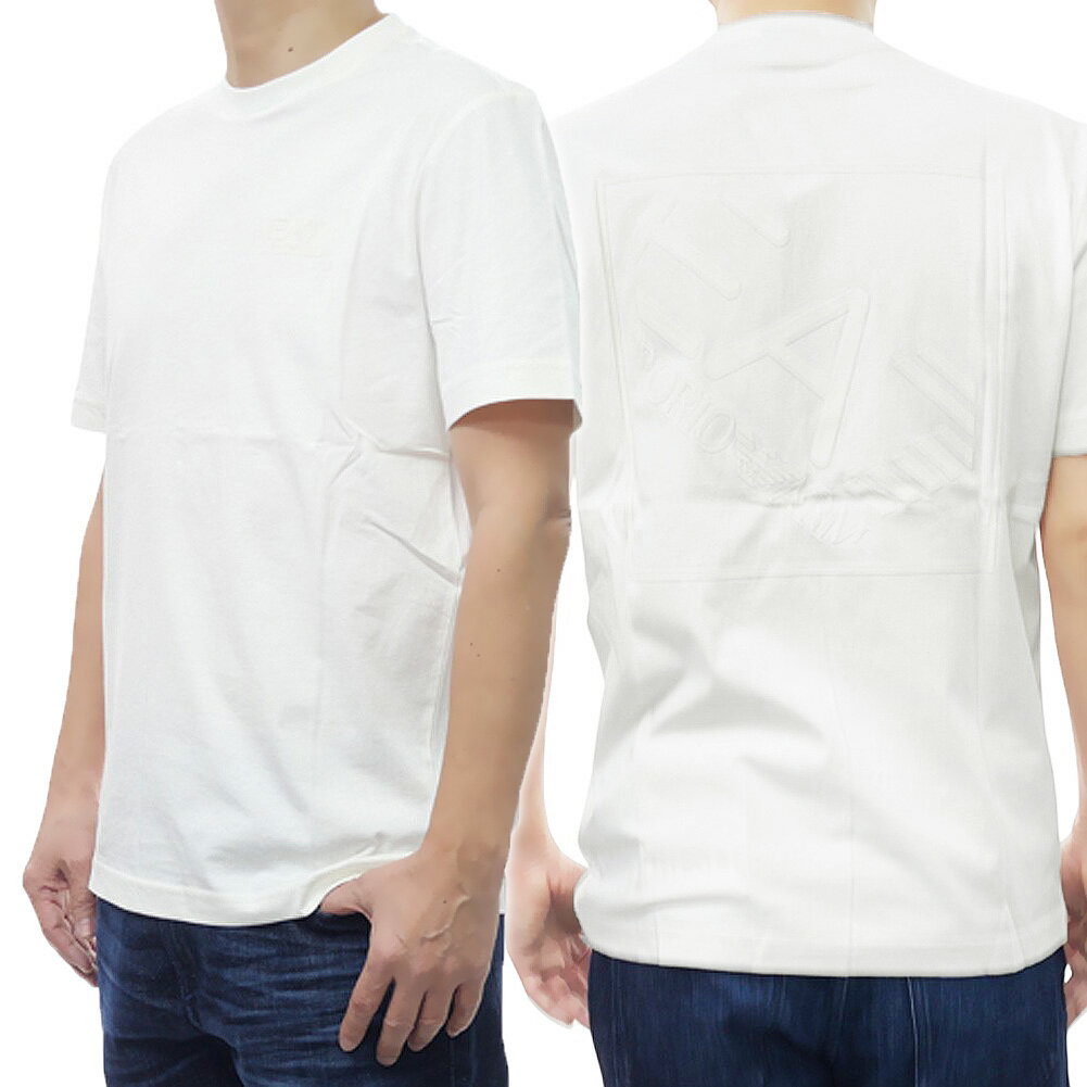 樂天商城 - EMPORIO ARMANI エンポリオアルマーニ EA7 メンズクルーネックTシャツ 7M001487 AF17789 ホワイト 2026春夏新作