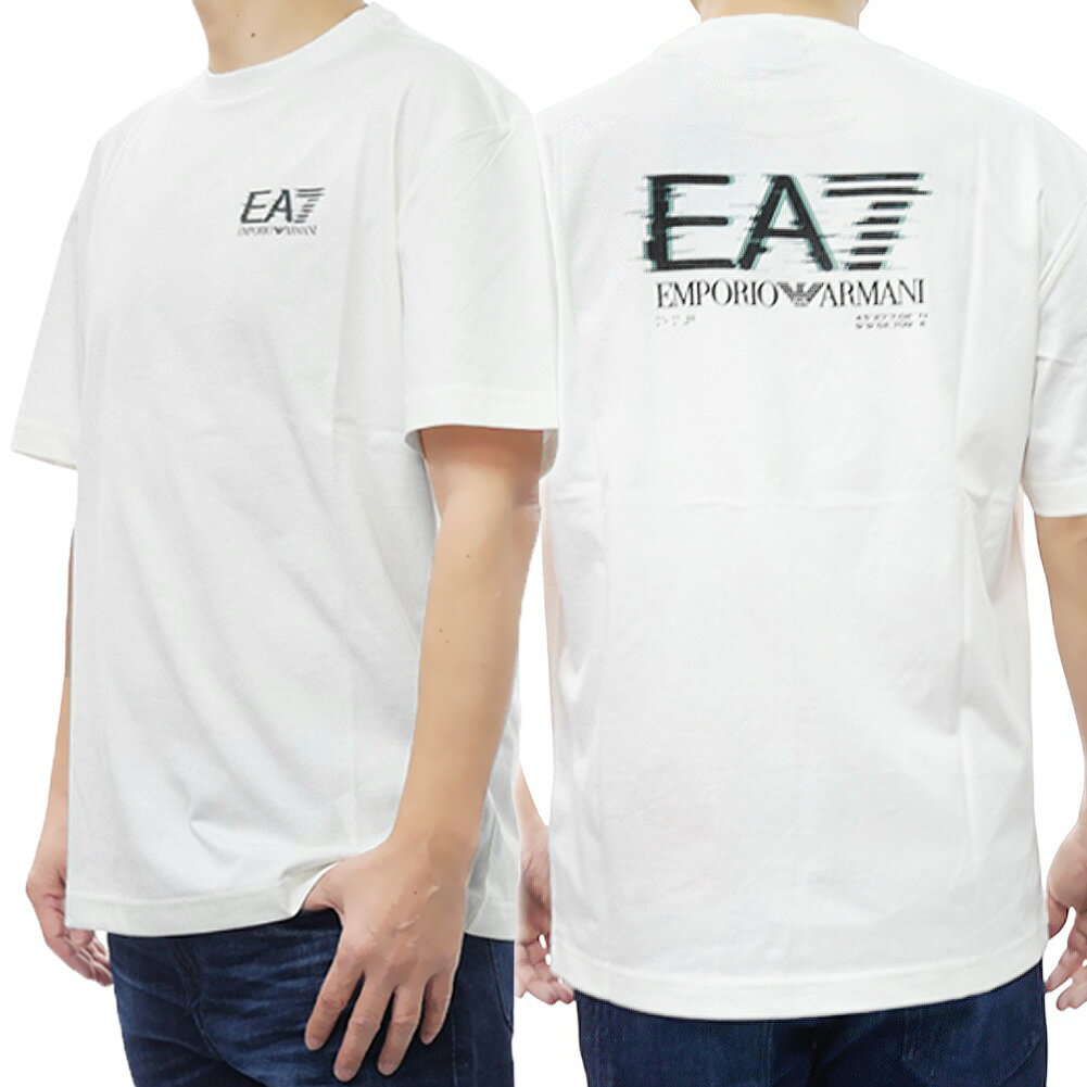 乐天商城 - EMPORIO ARMANI エンポリオアルマーニ EA7 メンズクルーネックTシャツ 7M001327 AF17789 ホワイト 2026春夏新作