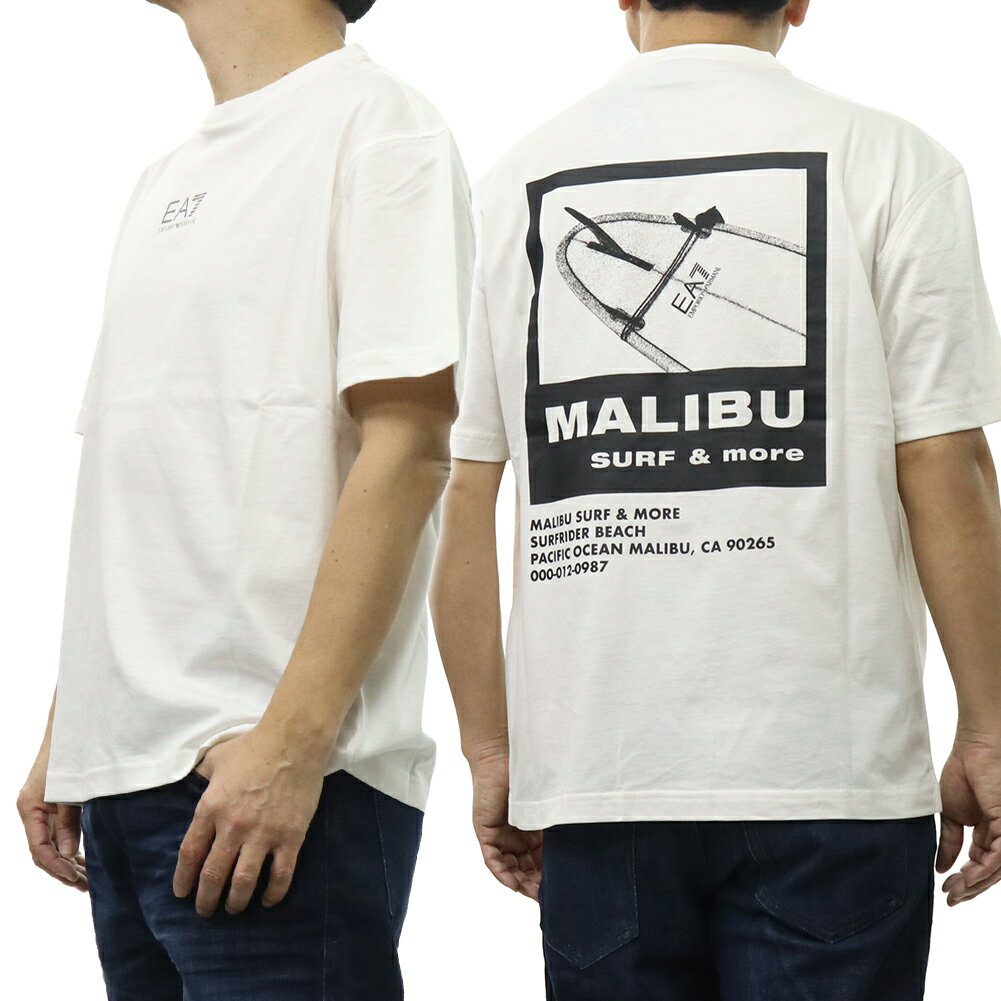 乐天商城 - EMPORIO ARMANI エンポリオアルマーニ EA7 メンズクルーネックTシャツ 7M001402 AF22264 オフホワイト 2026春夏新作