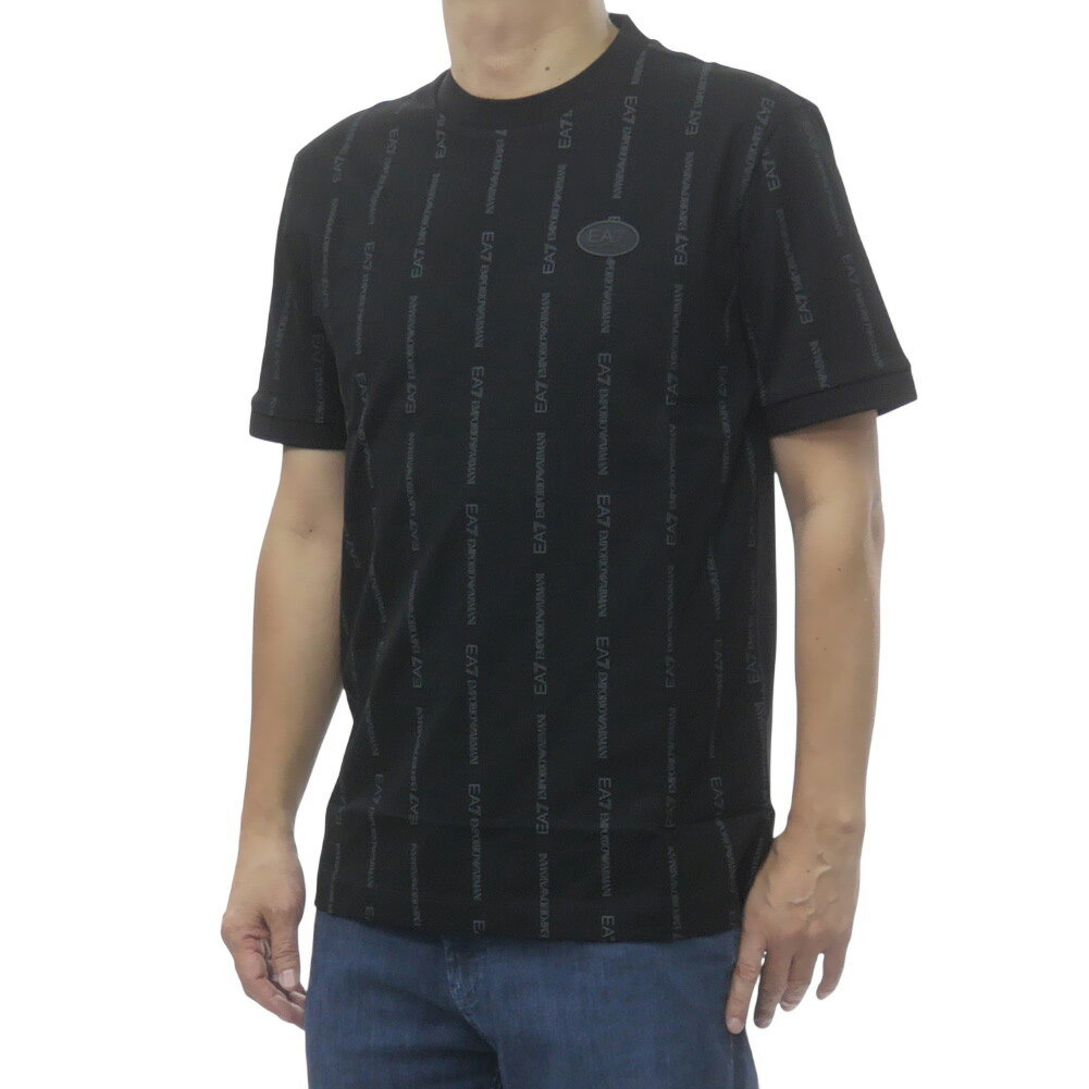 Rakuten - EMPORIO ARMANI エンポリオアルマーニ EA7 メンズクルーネックTシャツ 7M001391 AF12874 ブラック 2026春夏新作