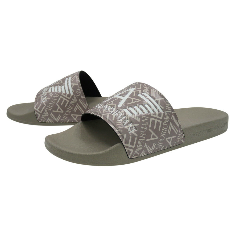 樂天商城 - EMPORIO ARMANI エンポリオアルマーニ EA7 メンズシャワーサンダル 7X000108 AF15118 ベージュ 2026春夏新作