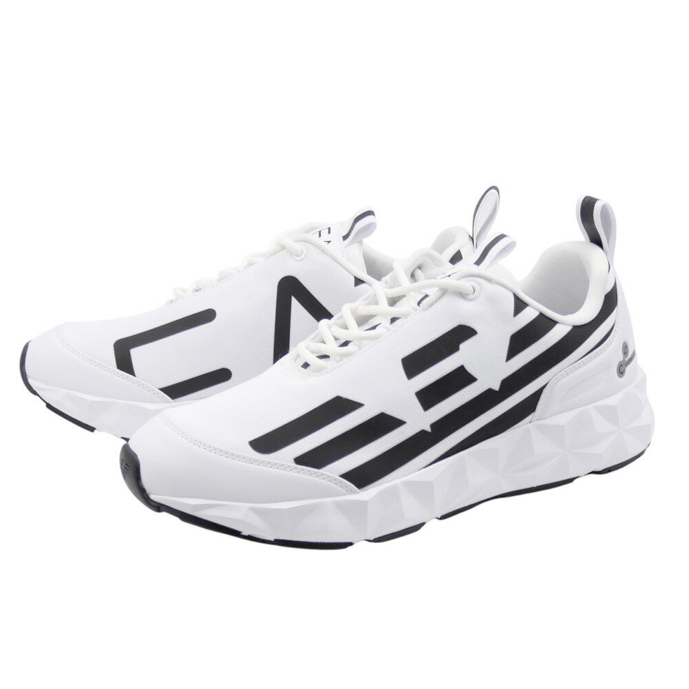 乐天商城 - EMPORIO ARMANI エンポリオアルマーニ EA7 メンズローカットスニーカー X8X217 XK433 ホワイト×ブラック 定番人気商品