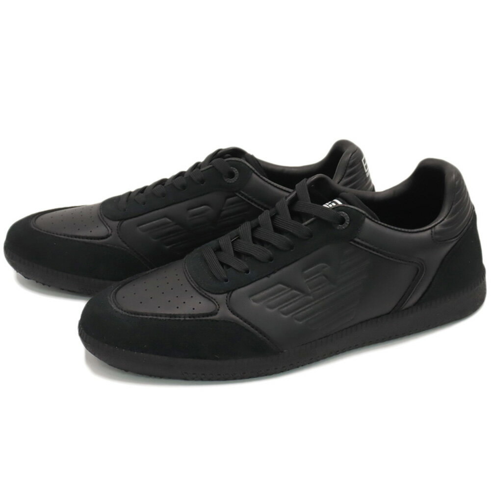 樂天商城 - EMPORIO ARMANI エンポリオアルマーニ EA7 メンズローカットスニーカー 7X000405 AF19826 ブラック 2026春夏新作