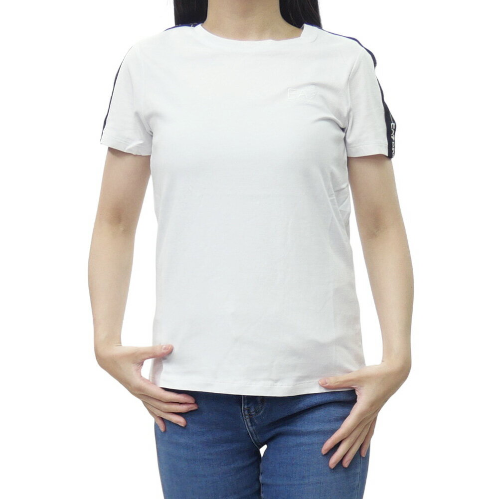 樂天商城 - EMPORIO ARMANI エンポリオアルマーニ EA7 レディースクルーネックTシャツ 7W001490 AF10373 ホワイト 2026春夏新作