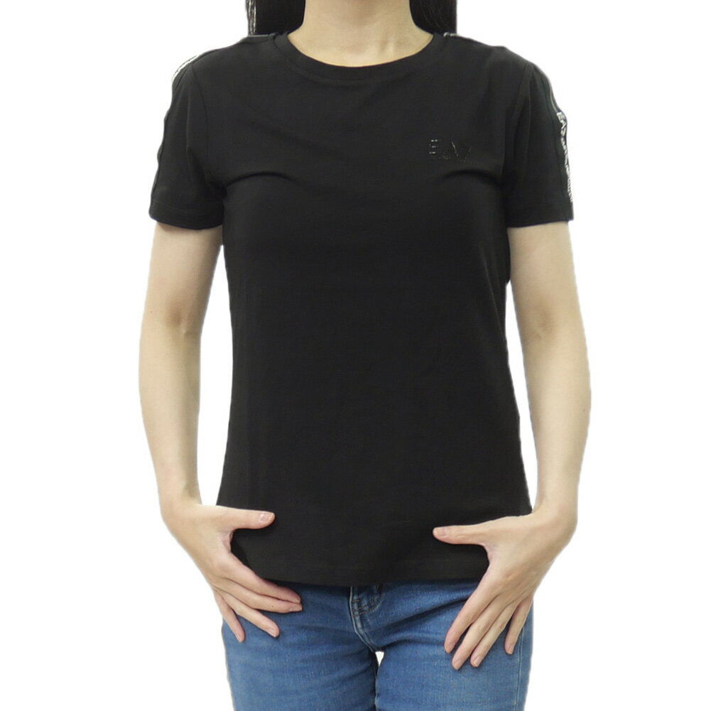 Rakuten - EMPORIO ARMANI エンポリオアルマーニ EA7 レディースクルーネックTシャツ 7W001490 AF10373 ブラック 2026春夏新作