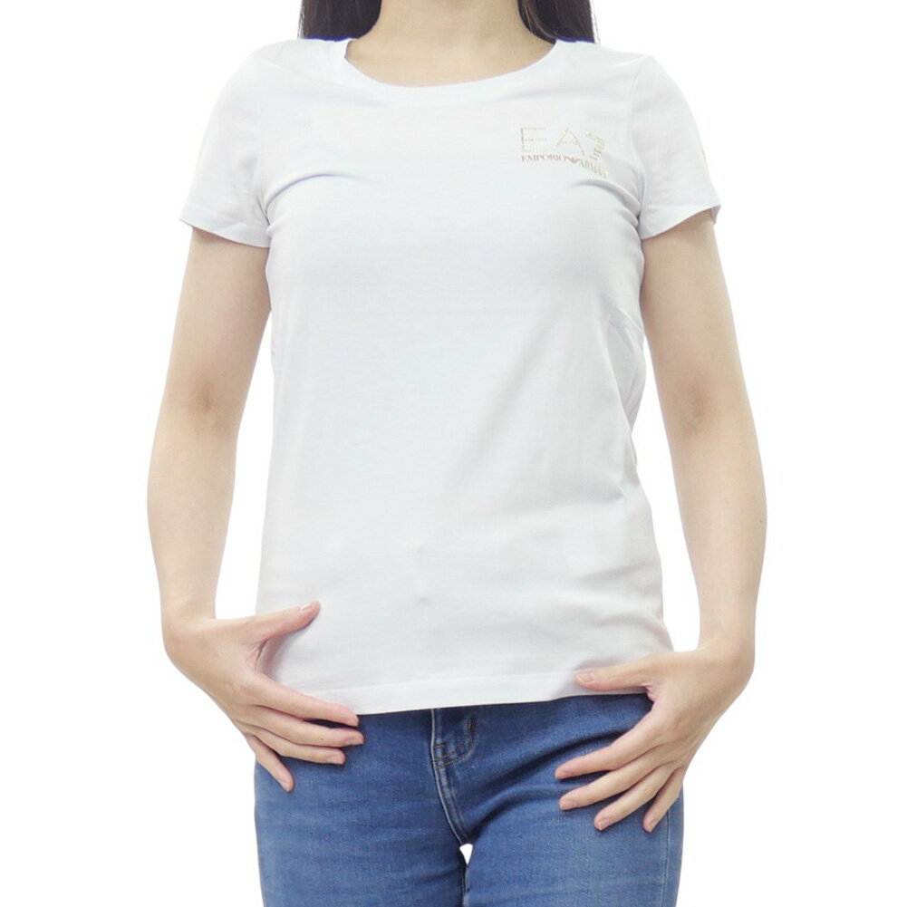Rakuten - EMPORIO ARMANI エンポリオアルマーニ EA7 レディースラウンドネックTシャツ 8NTT65 TJDQZ ホワイト 2026春夏新作