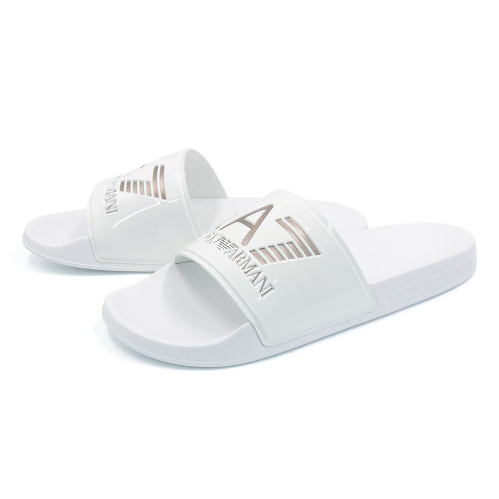乐天商城 - EMPORIO ARMANI エンポリオアルマーニ EA7 レディースシャワーサンダル 7X000108 AF15118 ホワイト 2026春夏新作