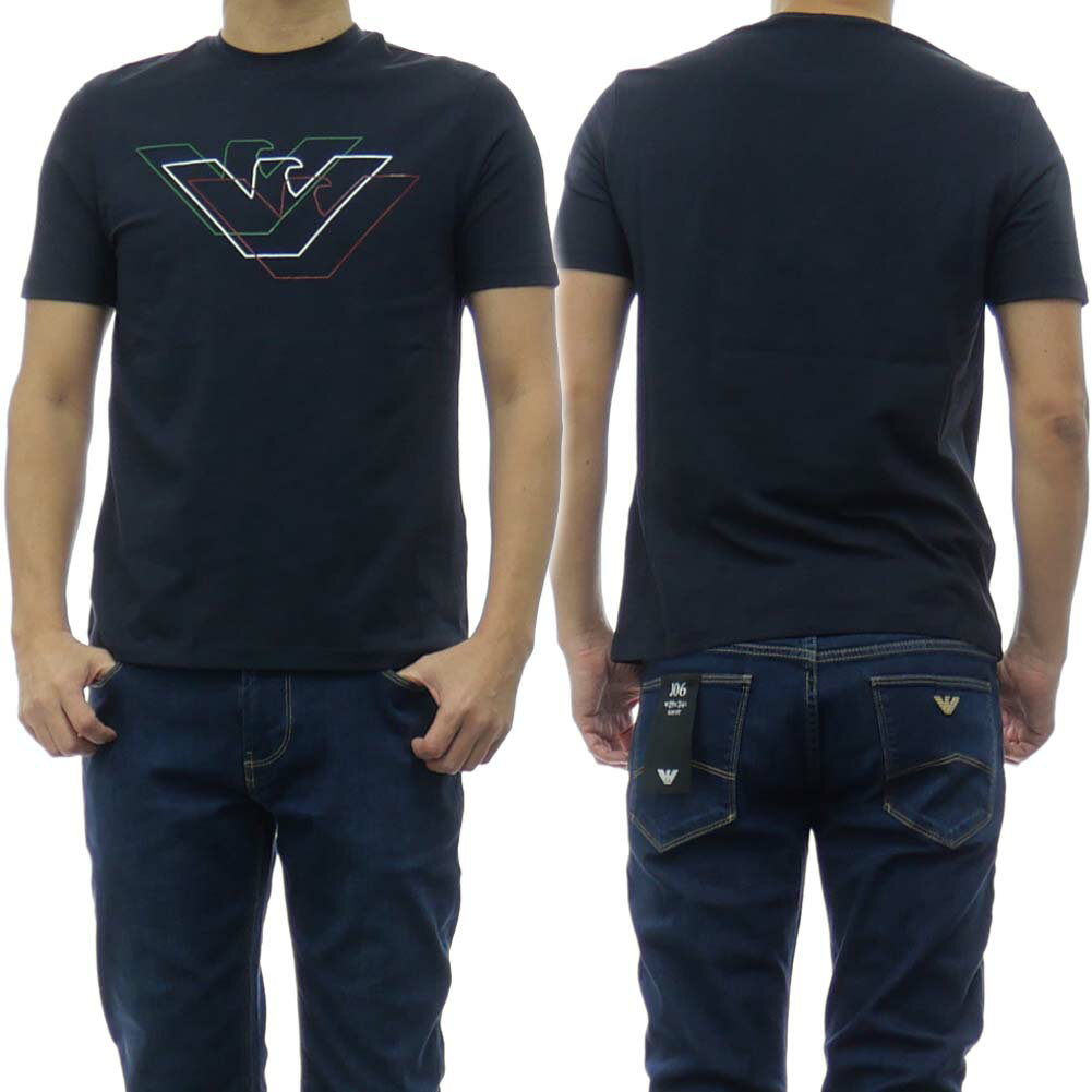 EMPORIO ARMANI エンポリオアルマーニ メンズクルーネックTシャツ 3H1T71 1J11Z ネイビー