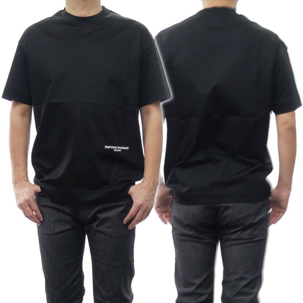 EMPORIO ARMANI エンポリオアルマーニ メンズクルーネックTシャツ 3R1TU7 1JSAZ ブラック 1