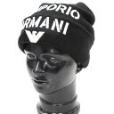 EMPORIO ARMANI エンポリオアルマーニ メンズニットキャップ 627406 3F570 ブラック