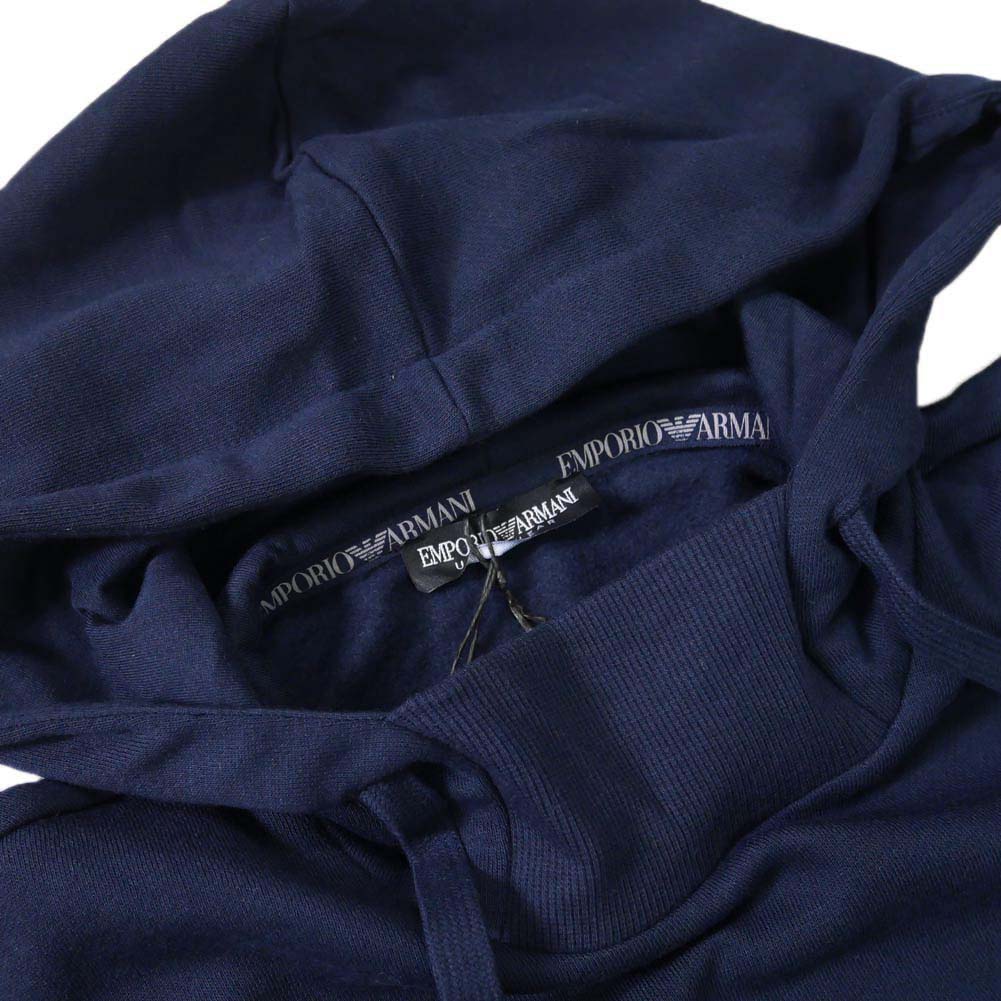 EMPORIO ARMANI UNDERWEAR エンポリオアルマーニ EAアンダー メンズ プルオーバーパーカー 112052 3F571 ネイビー