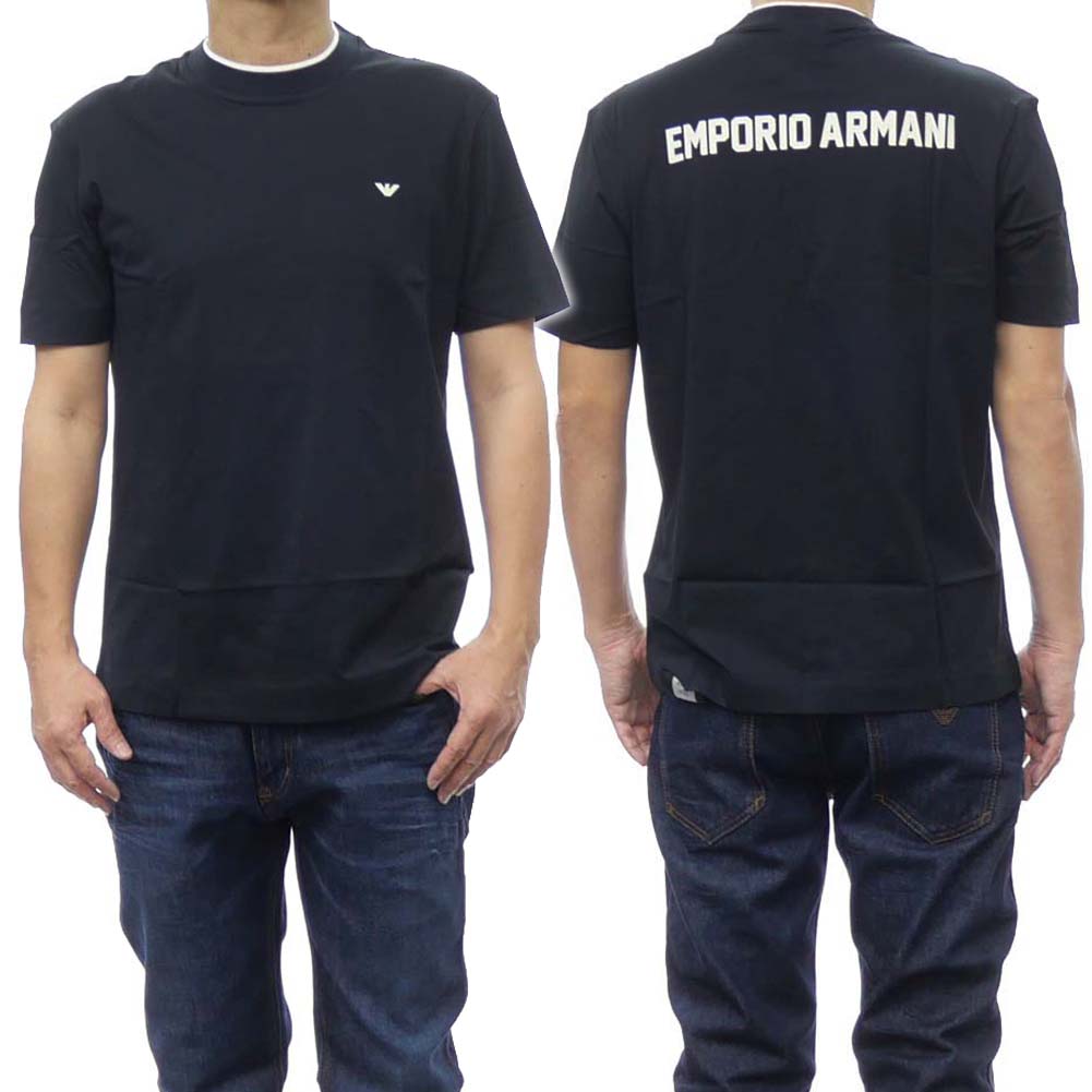 EMPORIO ARMANI エンポリオアルマーニ メンズクルーネックTシャツ 3D1T73 1JPZZ ネイビー /2024春夏新作