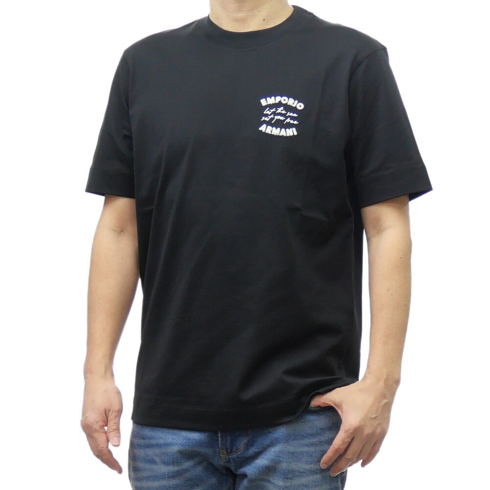 EMPORIO ARMANI Tシャツ・カットソー 紺 4105124D0050 楽天市場】エンポリオアルマーニ Tシャツ(柄刺繍)(Tシャツ