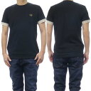 FRED PERRY tbhy[ YN[lbNTVc M7707 / STRIPED CUFF T-SHIRT ubN /2024tĐV