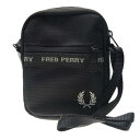 フレッドペリー サコッシュ メンズ FRED PERRY フレッドペリー メンズショルダーバッグ L7299 / FP TAPED SIDE BAG ブラック /2024春夏新作