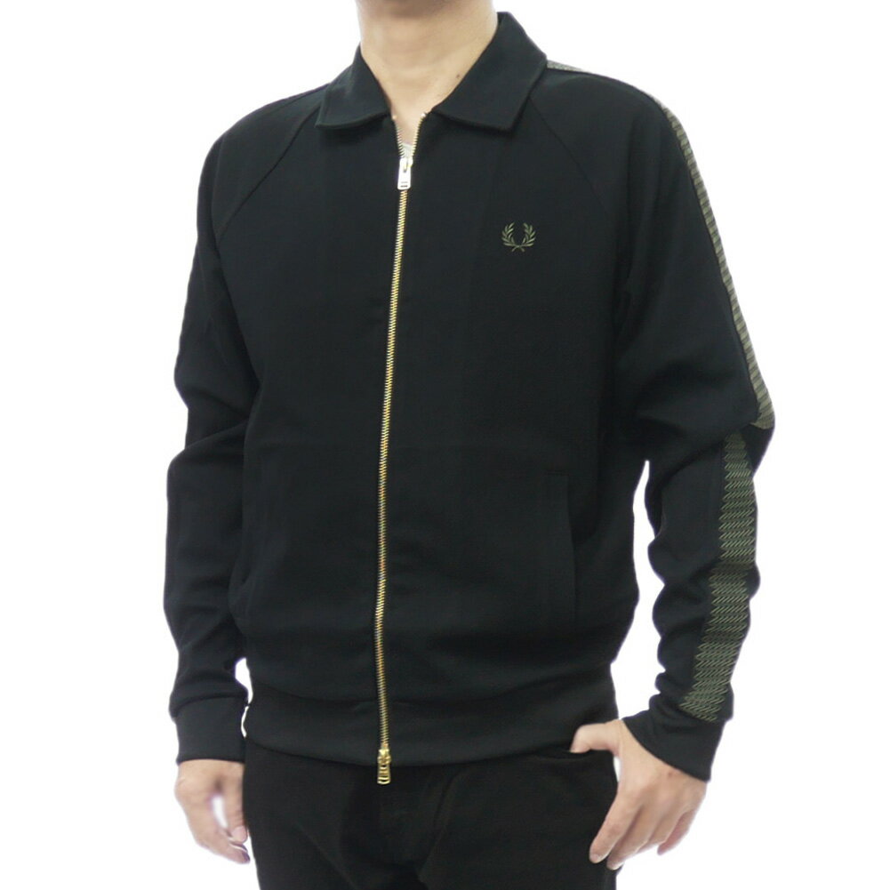 FRED PERRY フレッドペリー メンズジップアップスウェット J1318 / TENNIS GRIP TAPED TRACK JACKET ブ..