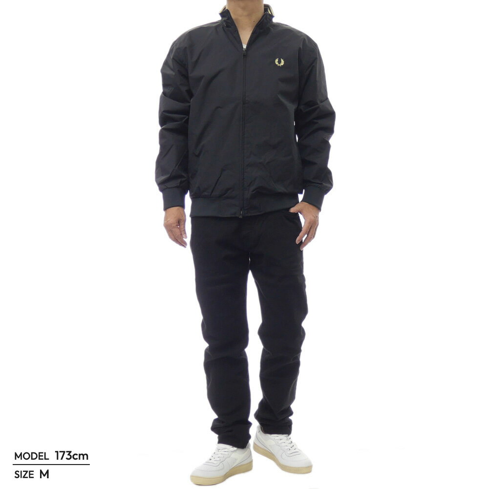 FRED PERRY フレッドペリー メンズナイロンジャケット J2660 / THE BRENTHAM JACKET ブラック 定番人気商品