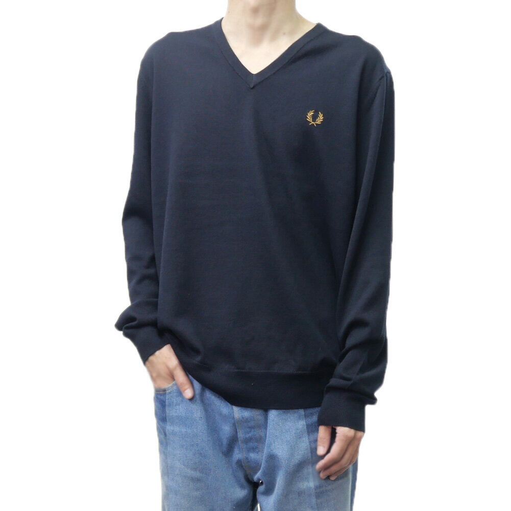 FRED PERRY �ե�åɥڥ꡼ ���V�ͥå��˥å� �������� K9600 CLASSIC V NECK JUMPER �ͥ��ӡ�