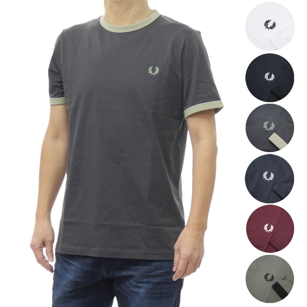 乐天商城 - FRED PERRY フレッドペリー メンズクルーネックTシャツ M3519 / RINGER T-SHIRT 2026春夏新作