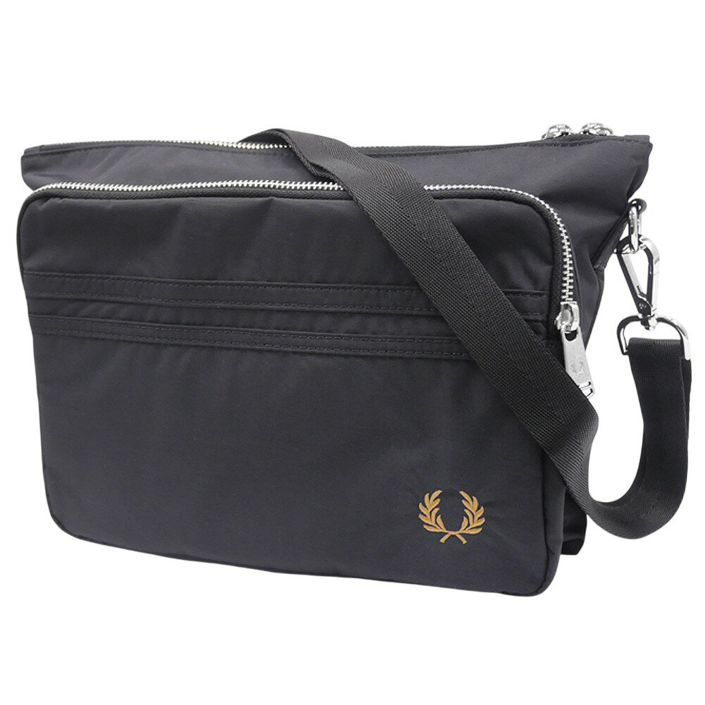 Rakuten - FRED PERRY フレッドペリー メンズショルダーバッグ L2178 / BRENTHAM CROSSBODY BAG ブラック 2026春夏新作